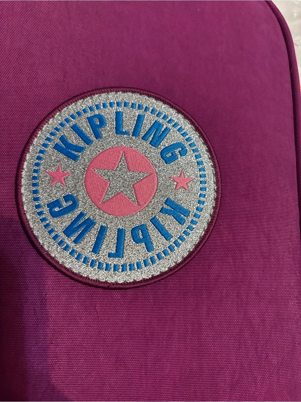 Kipling 100 pen case star pop magenta nwt